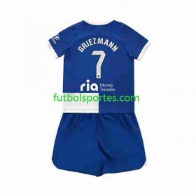 Camiseta Atlético Madrid 2 Antoine Griezmann 7 Niño Segunda Equipación 2023/2024